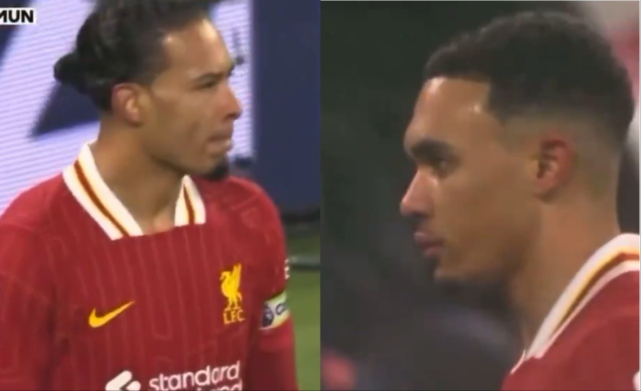 Una mirada asesina de Van Dijk a Trent crea polémica con el Madrid de fondo