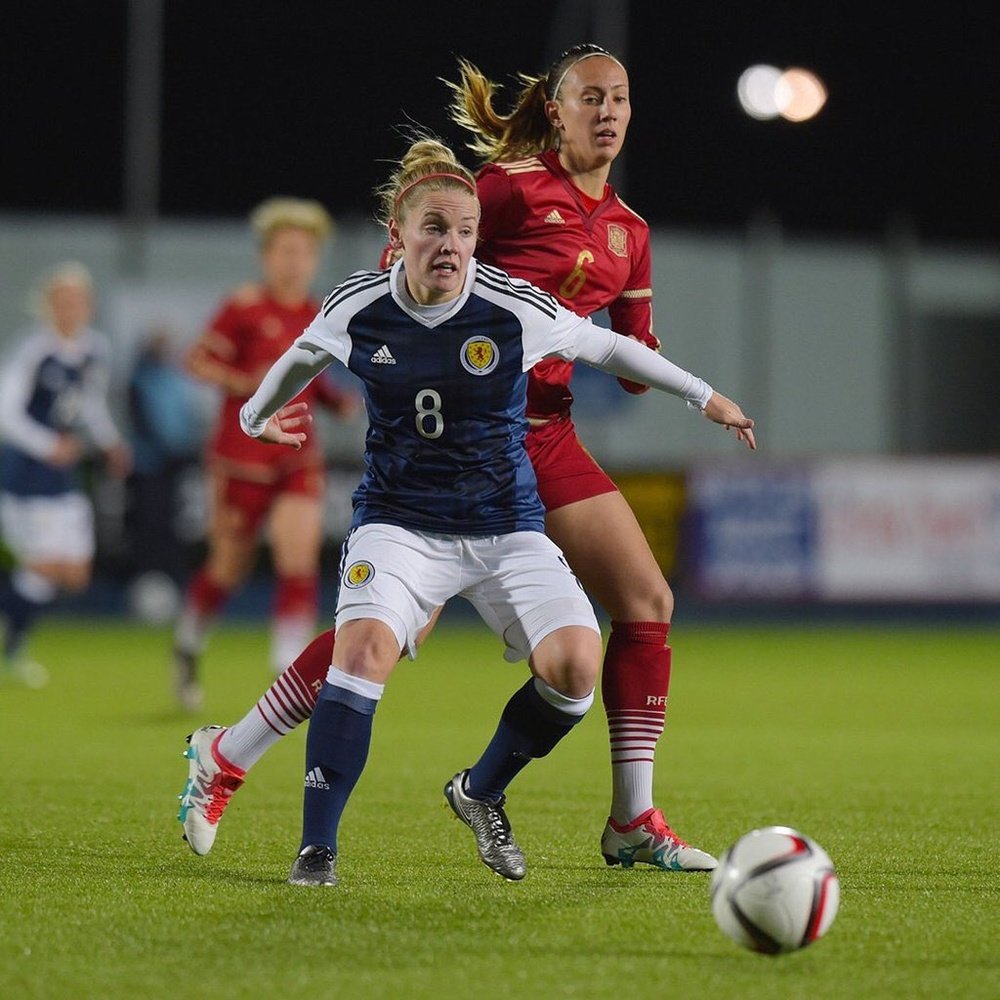 Scotland and Arsenal Ladies midfielder Kim Little will be out of action for a while. TWITTER