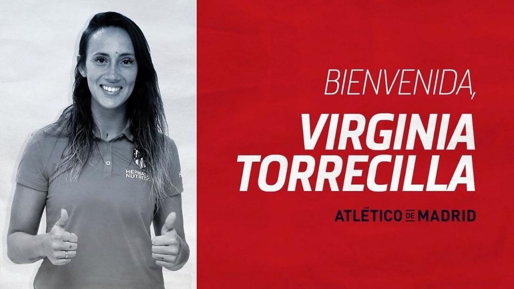 Virginia Torrecilla es nueva jugadora del Atleti. Twitter/AtletiFemenino