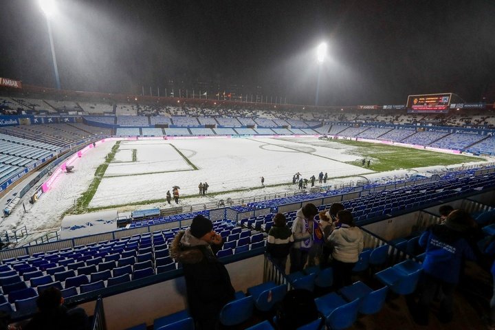 El Zaragoza-Andorra suspendido por nieve, a las 16.15 horas