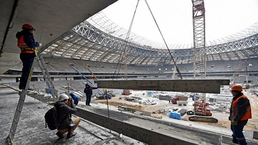 A view inside the stadium. FIFA