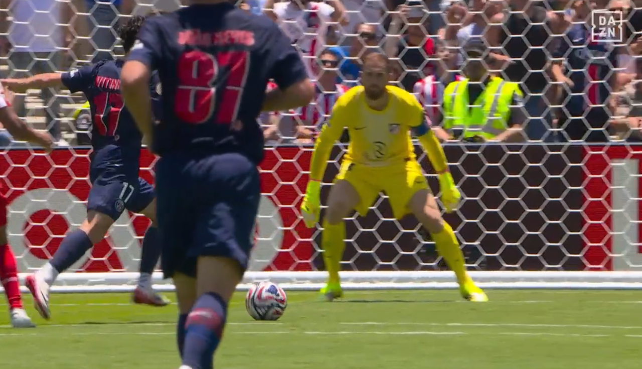 Fabián golpeó primero y Vitinha partió al Atleti para el 2-0