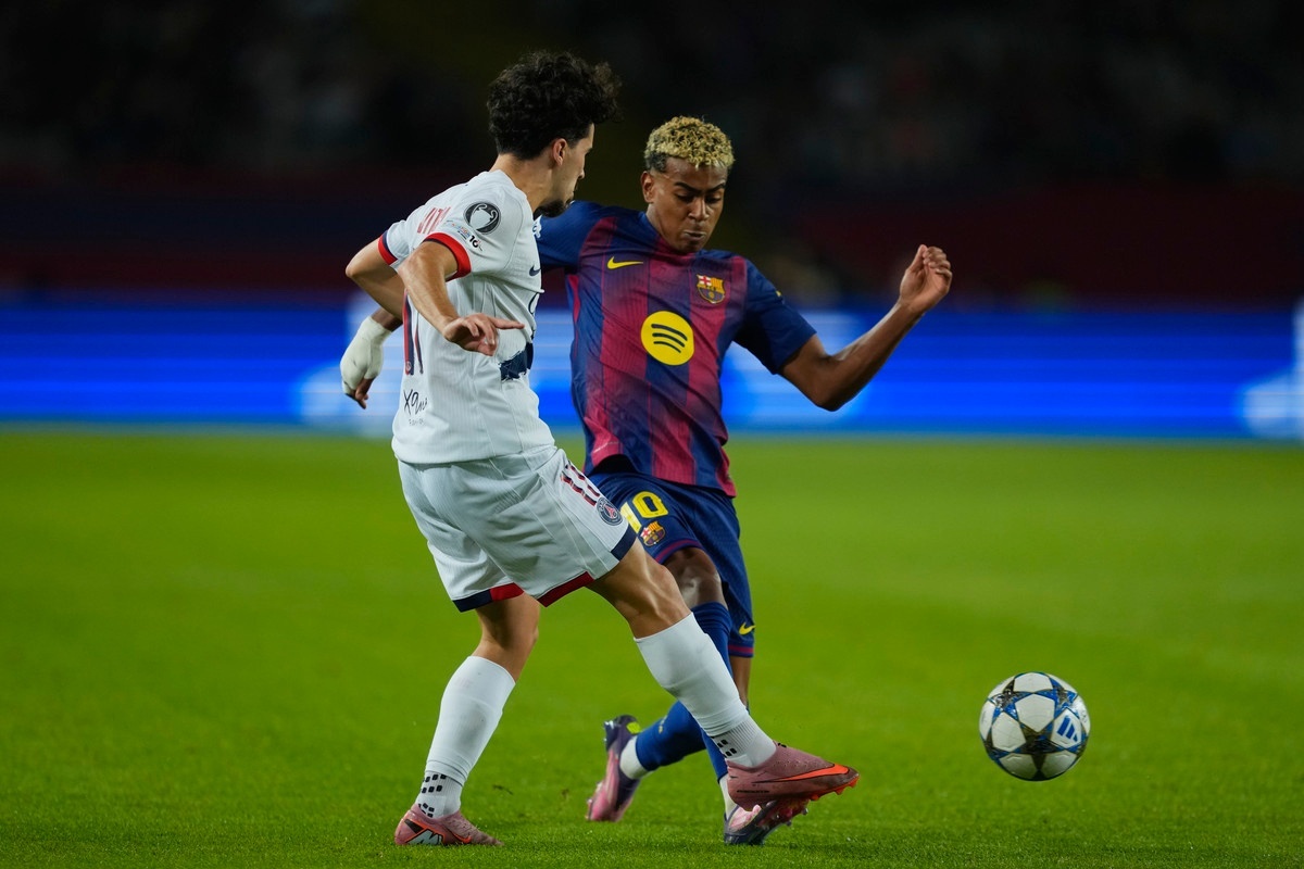 PSG e Barcelona: Extremos nos golos da Champions em 2025