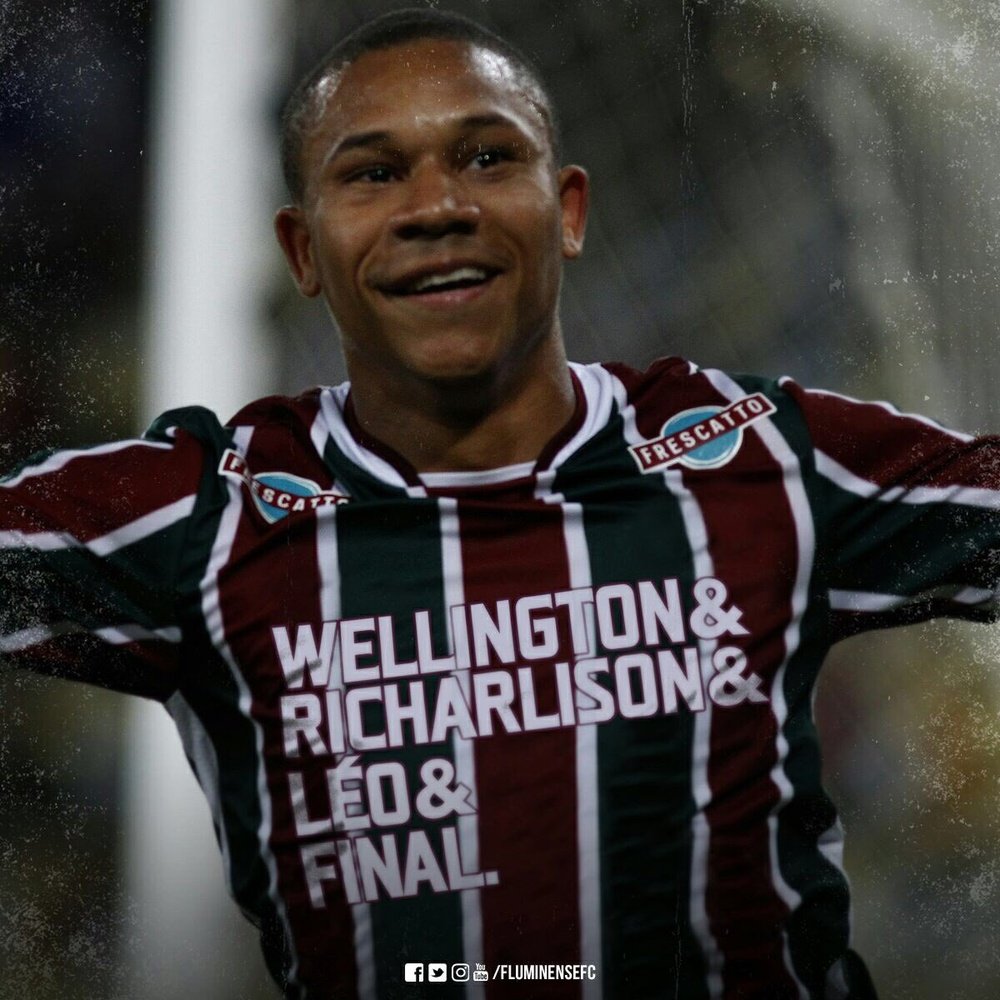 Wellington Silva, lors d'un match avec le Fluminense. Twitter