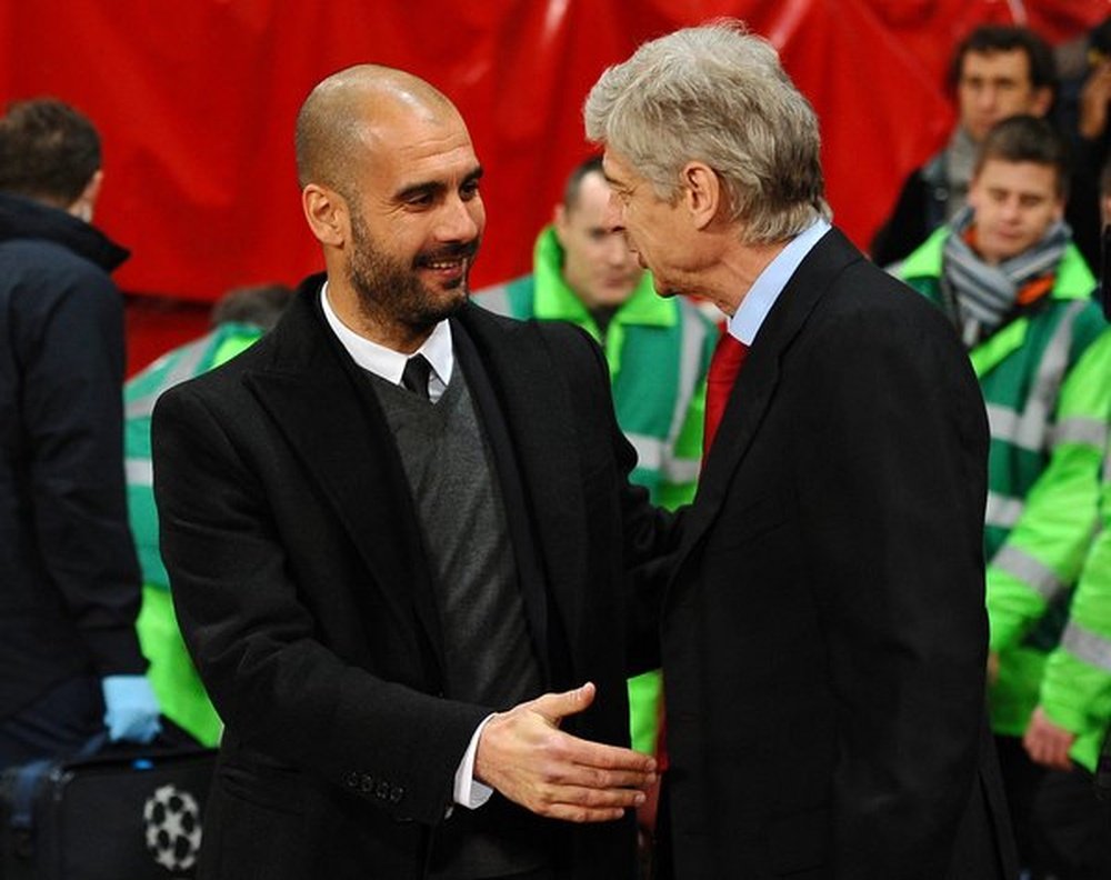 Wenger joked comparing his situation to Guardiola's. Twitter