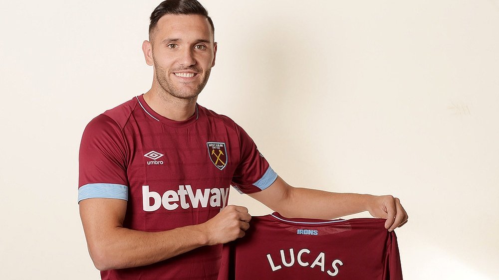 Perez is a new signing at West Ham. WHUFC