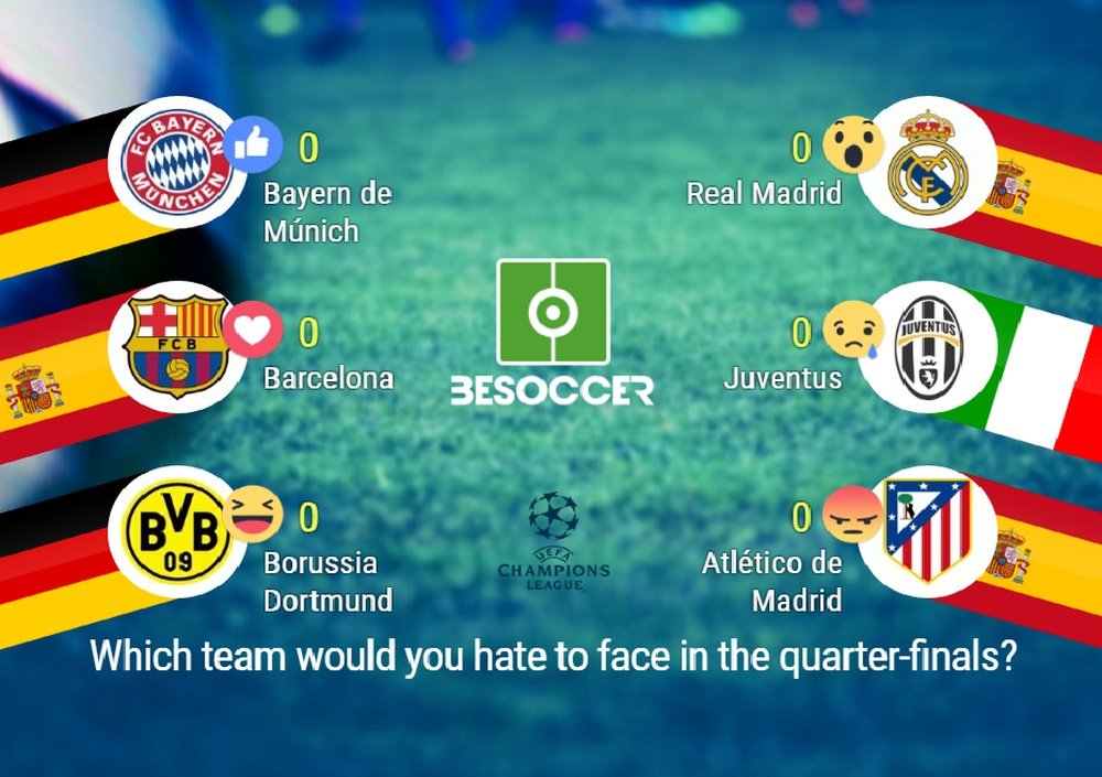 Which team would you hate to face in the quarter-finals? BeSoccer