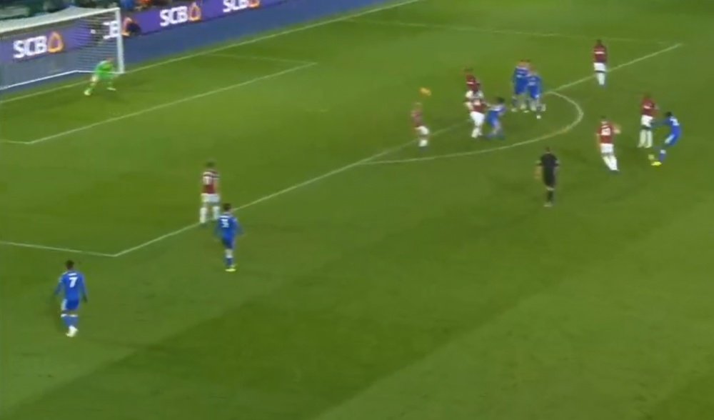 Wilfred Ndidi scored for Leicester. Captura