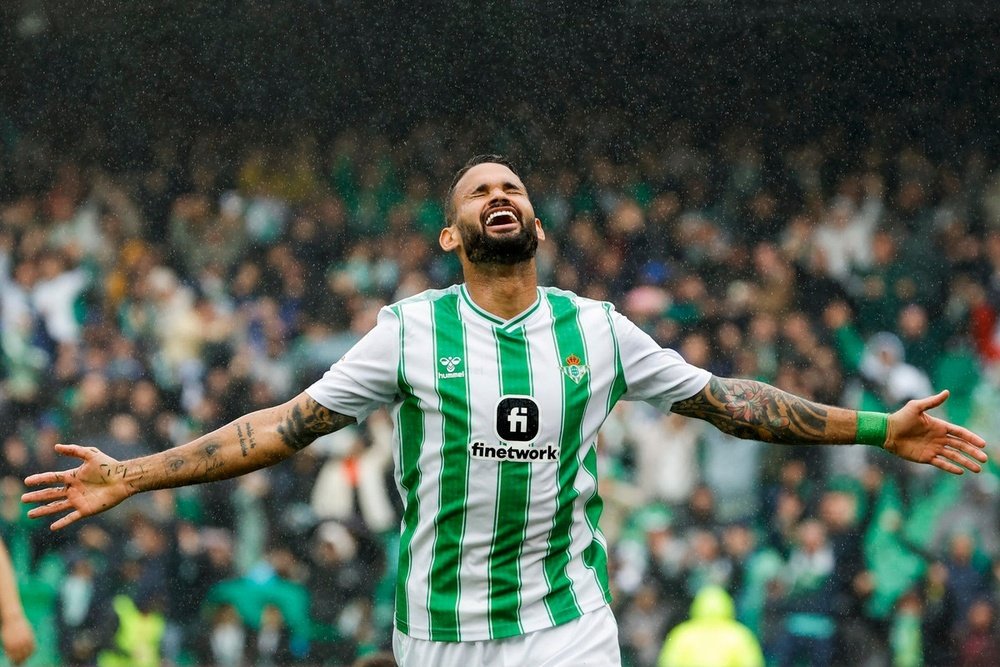 Willian José celebrando el gol marcado al Athletic Club en la jornada 26 de Primera División 2023-24. EFE