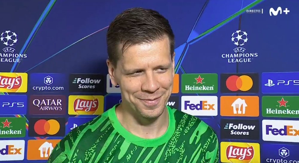 Szczesny pulled off eight saves in Barca's win over Benfica. MovistarPlus+