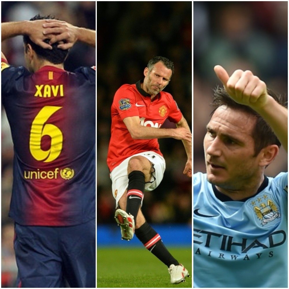 Xavi, Giggs y Lampard son sólo tres de los olvidados por el Balón de Oro. BeSoccer