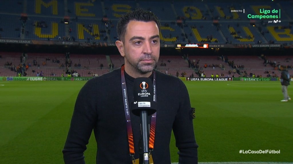 Xavi made rotations. Screenshot/MovistarLigadeCampeones