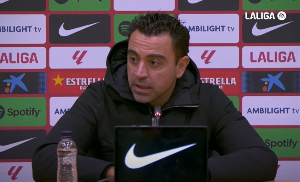 Xavi habló en rueda de prensa. Captura/LaLiga