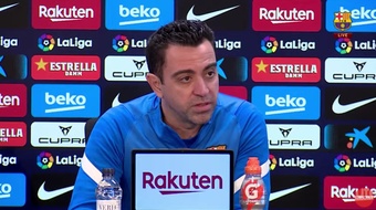 Xavi valoró la actualidad deportiva del Barça antes de recibir al Alavés. Captura/FCBarcelona