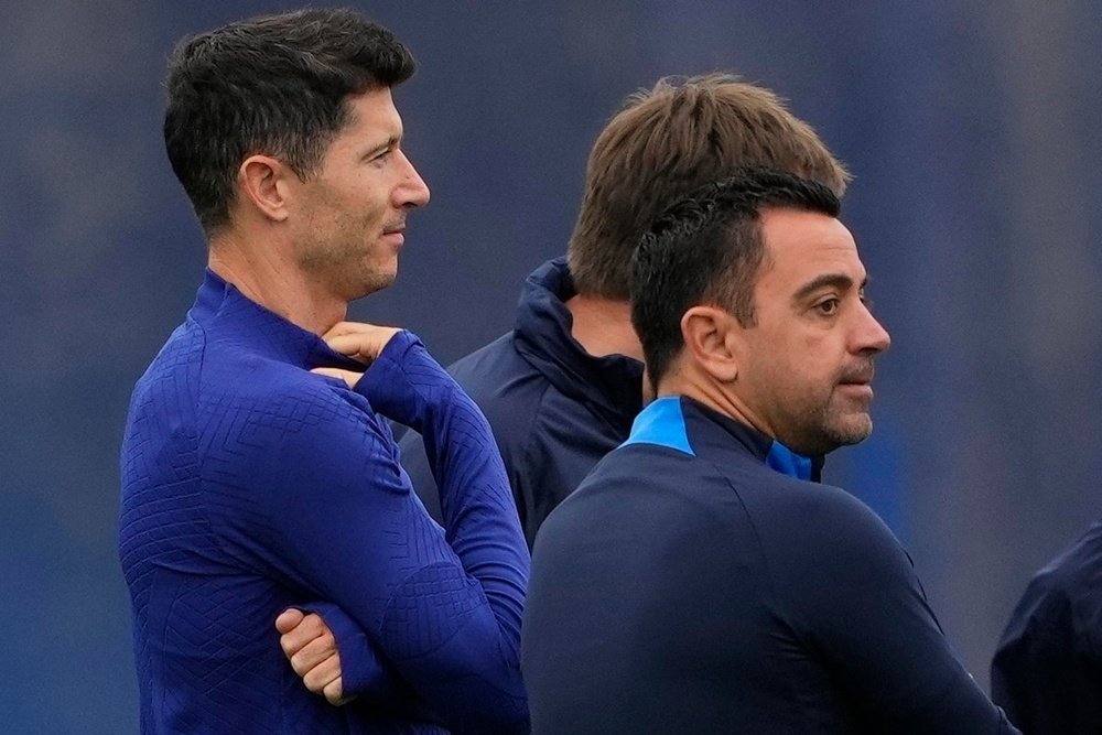 Xavi Hernandez didn't count on Lewandowski. EFE