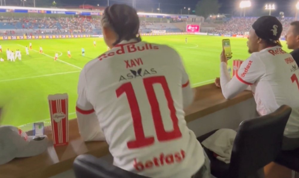 Xavi Simons, Openda y Bragantino, 'bros' de Red Bull. Captura/RedBullBraga