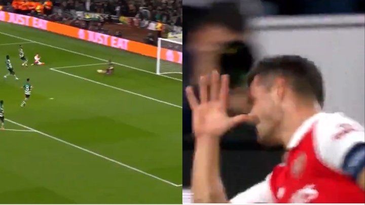 Xhaka opens the scoring for Arsenal