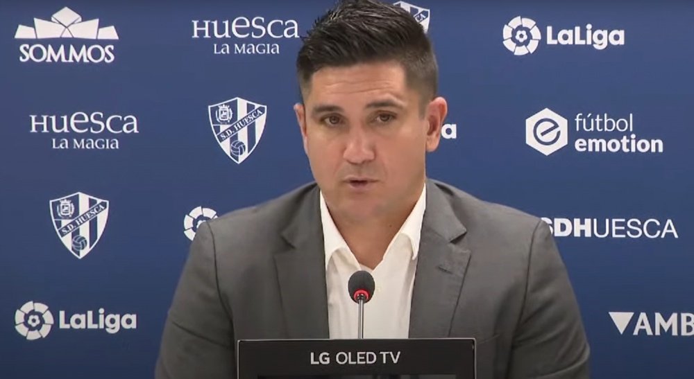 Xisco habló en su presentación oficial. Captura/AragónDeporte