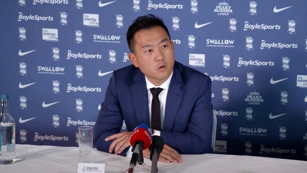 Xuandong Ren has resigned. Screenshot/BirminghamCity