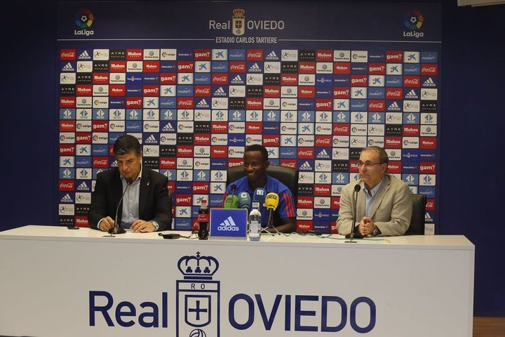 Yeboah admitió que no fue fácil adaptarse al Oviedo