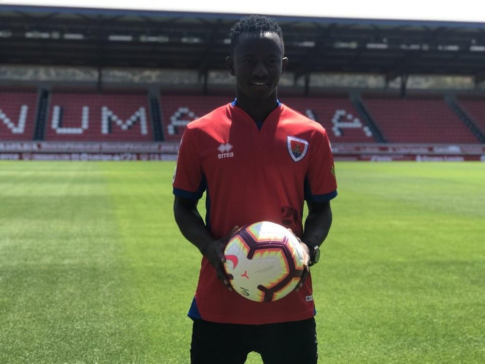 Yeboah, nuevo jugador del Numancia. CDNumancia