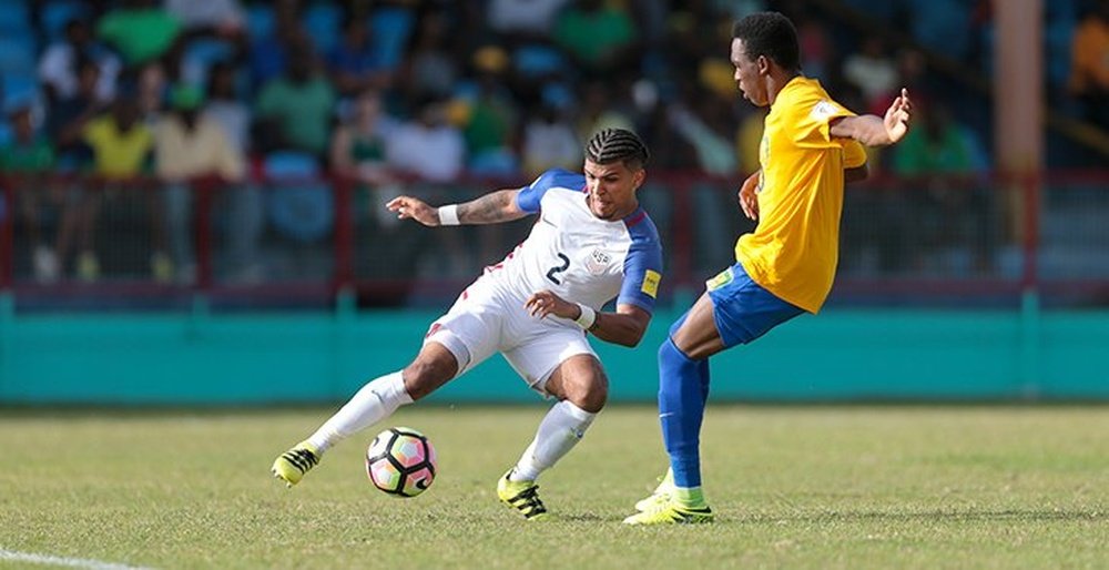 Yedlin, en un lance del partido contra San Vicente y las Granadinas. CONCACAF