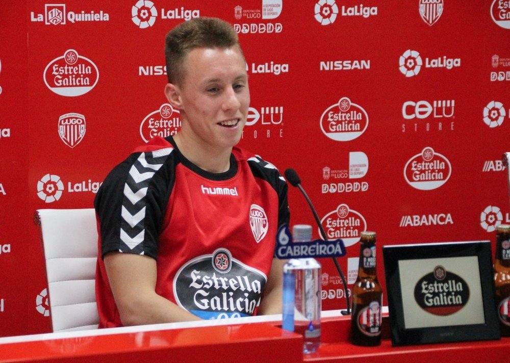 El futbolista del Lugo está cogiendo confianza. CDLugo