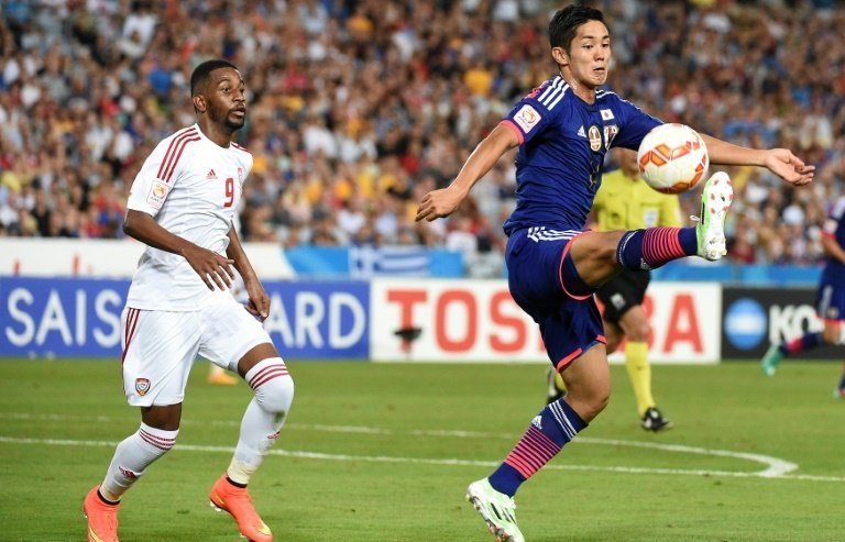 Muto represented Japan at the World Cup. AFP