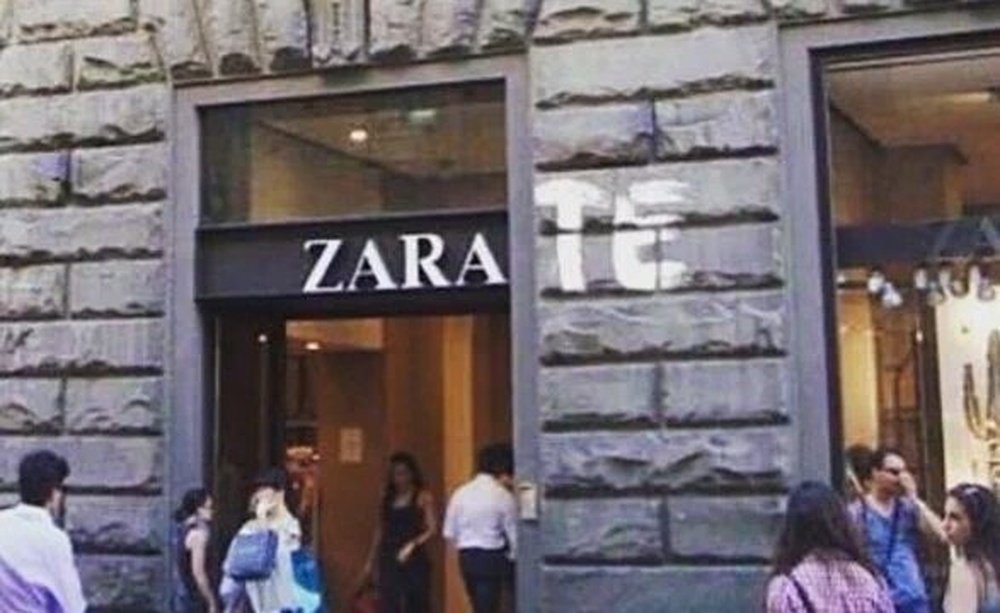 Zara-Te, the new branding for the shop 'Zara' in Florence. Twitter