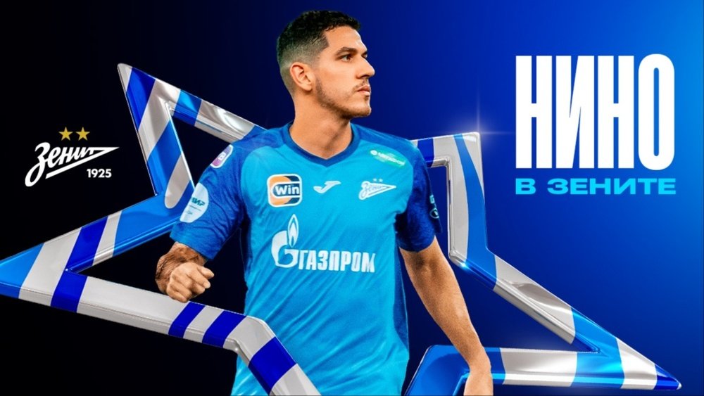 Zenit anuncia a contratação de Nino, ex-Fluminense. @zenit_spb