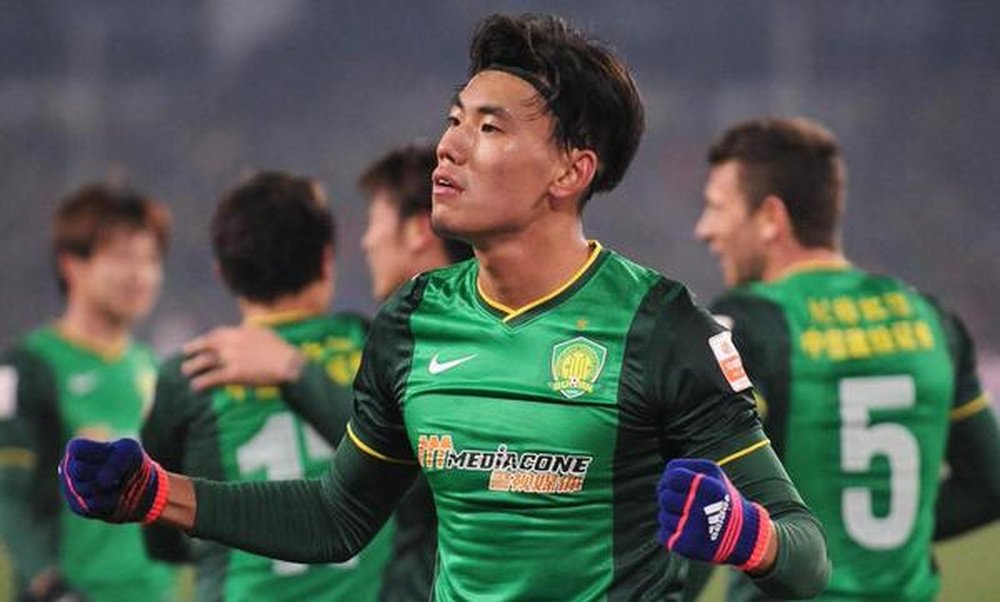 Zhang Chendong, primer chino en la Liga española. Twitter