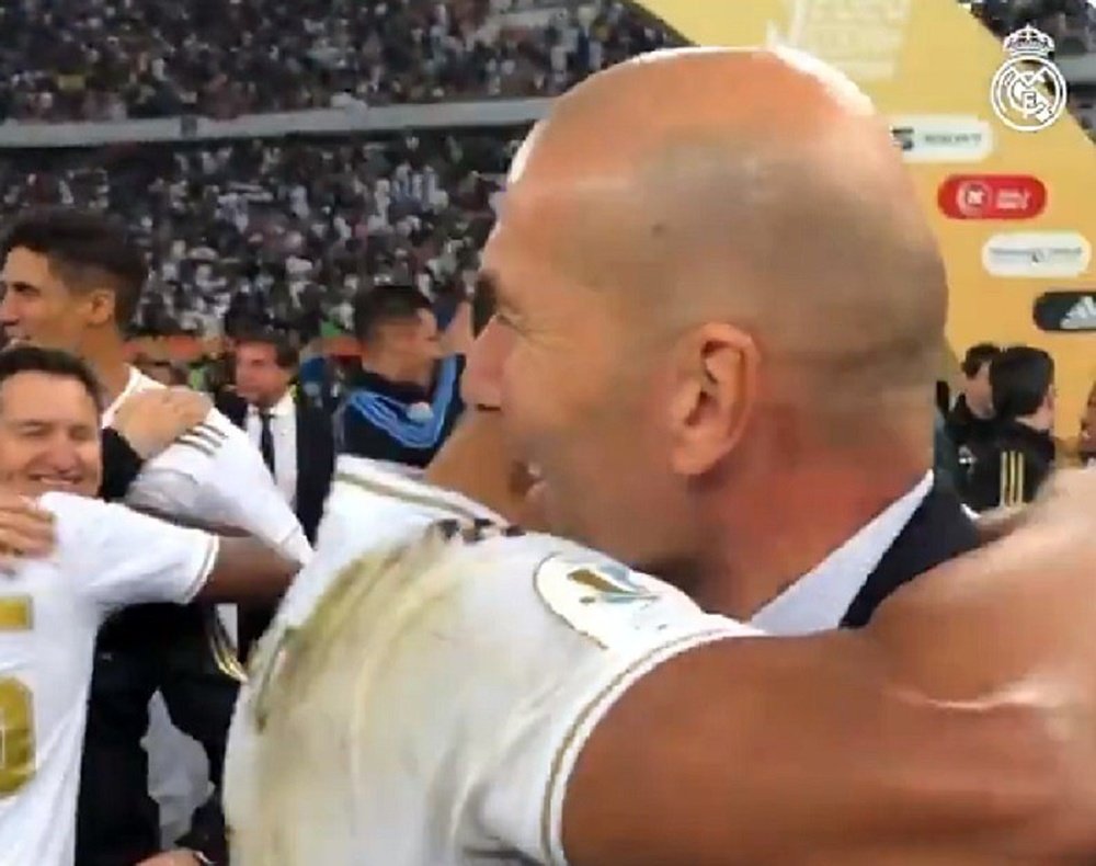 Zidane em estado de euforia. Captura/RealMadrid