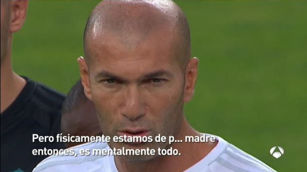 Tout est mental, selon Zidane. Twitter/Antena3