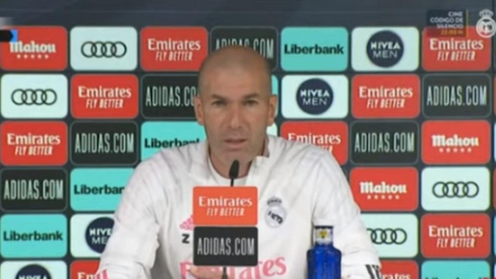 Zidane alabó el trabajo de todos sus jugadores. Captura/RealMadrid