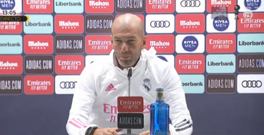 Zidane était en conférence de presse. Capture/RealMadrid