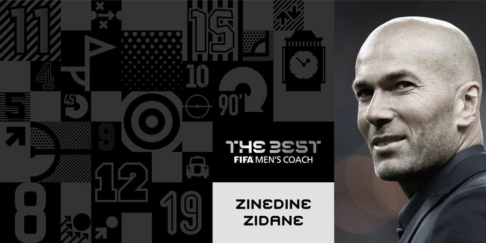 Zidane, o melhor treinador do último ano. EFE