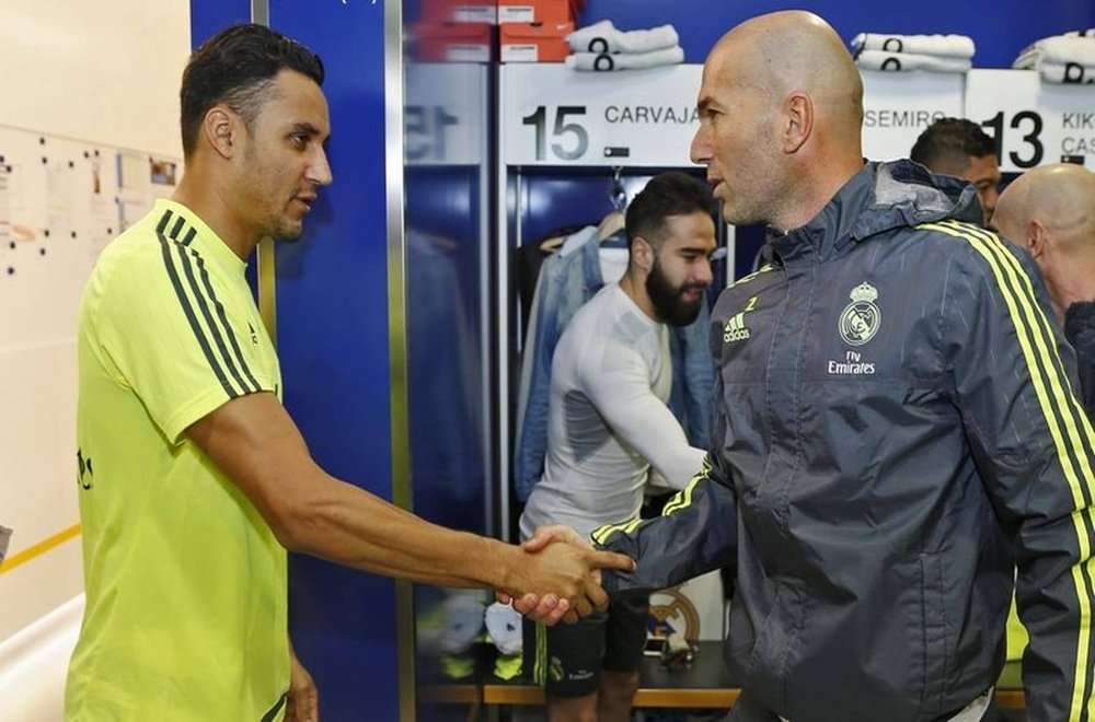 Zidane cuenta con Keylor Navas en el Real Madrid. RealMadrid
