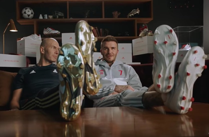 El anuncio de Zidane Beckham... con un guiño