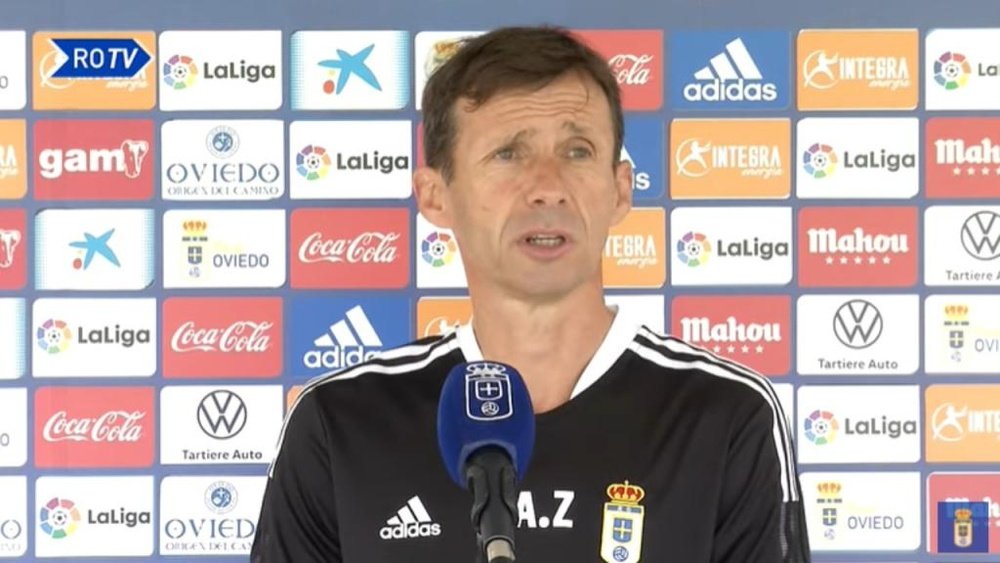 Ziganda confía en ganar al Lugo esta jornada. Captura/RealOviedo