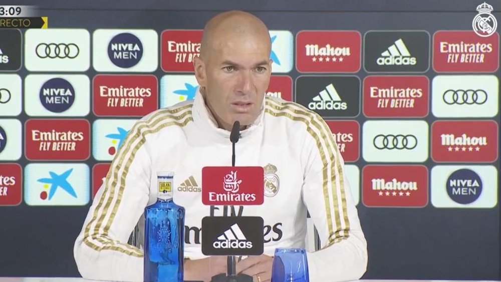Zidane defended his comments about Mbappe in a press conference. Captura/RealMadrid