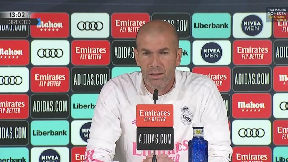 Zinedine Zidane s'est exprimé en conférence de presse. EFE