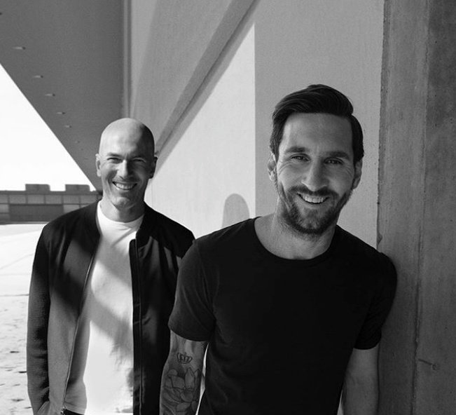 Messi et Zidane ont fait l'objet d'une photo mystérieuse. Zidane