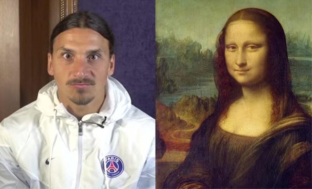 Zlatan Ibrahimovic has been compared to the famous painting the 'Mona Lisa'. Twitter