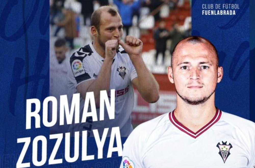 Zozulia, nuevo jugador del Fuenlabrada. Twitter/Fuenla