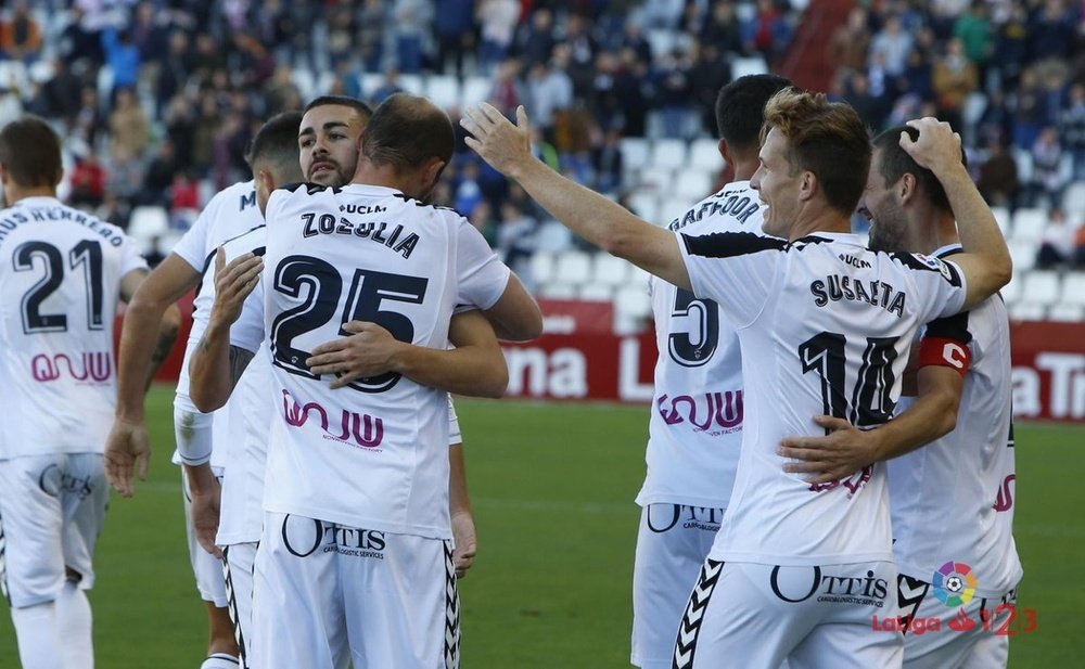 El Albacete consiguió la victoria ante el Barça B por 0-1. Twitter/LaLiga