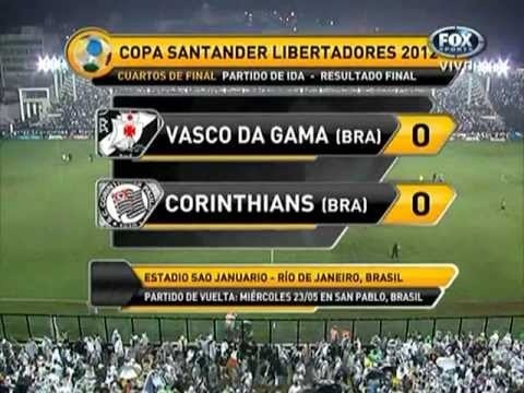 Vasco Da Gama (0) vs Corinthians (0) - Copa Libertadores 2012 (Resumen-Cuartos de Final)