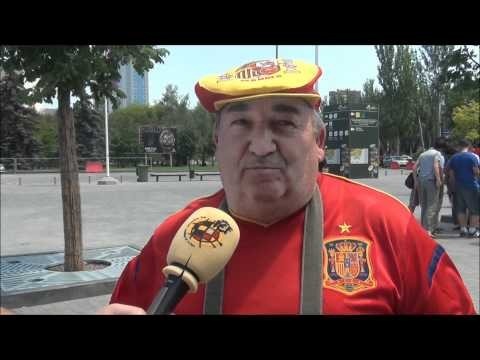 La Marea Roja llega a Donetsk para apoyar a la Selección Española en cuartos