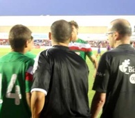 Llorente se retira del terreno de juego.Alzira-Athletic 20.7.2011