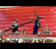 Via Crucis JMJ Madrid 2011 - VII estación - El Cirineo ayuda a llevar la Cruz (Nazareno - León)