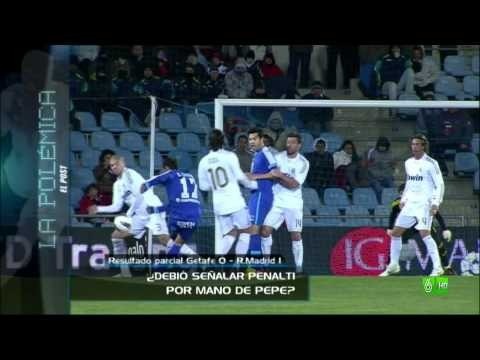 Mano de Pepe en el Getafe - Real Madrid